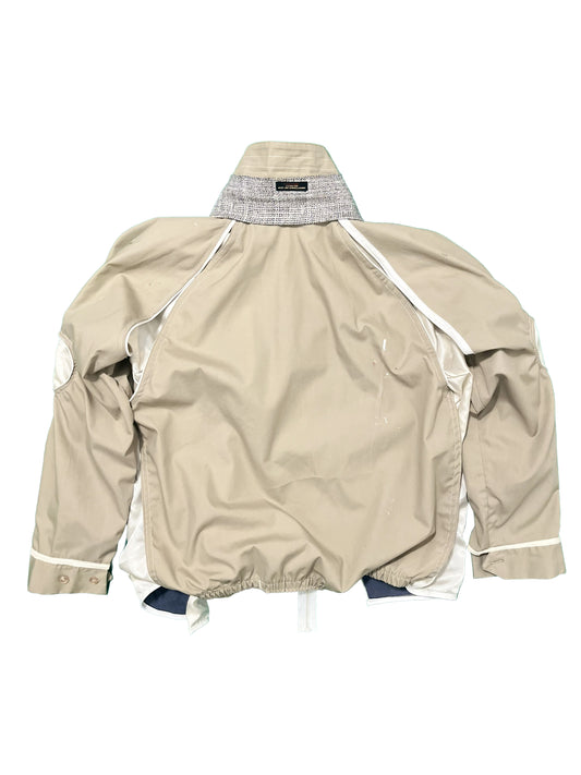 Asymmetrical Shell + Lining Zip-up Jacket