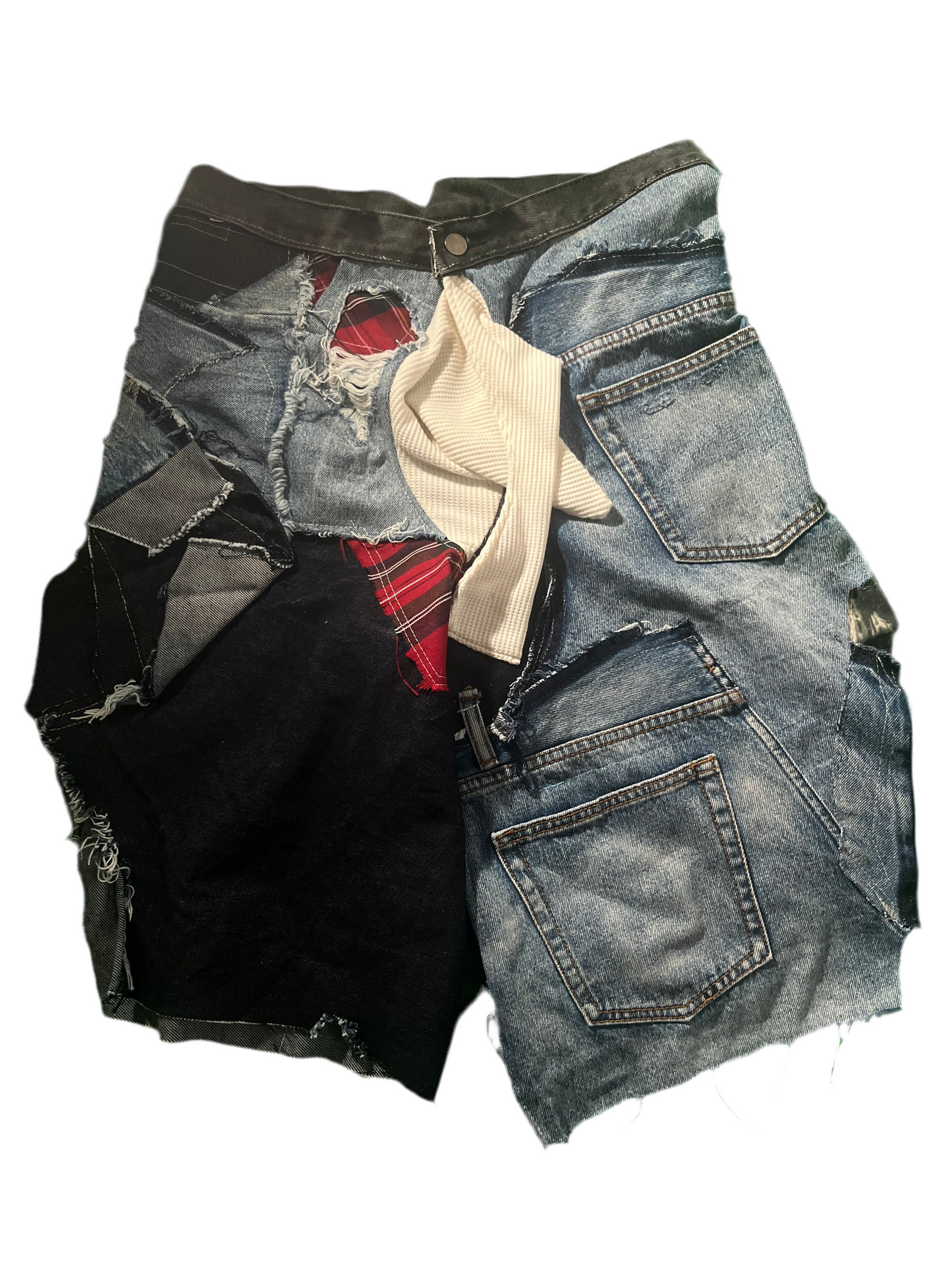 “SCRAPWORK” Patchwork Short