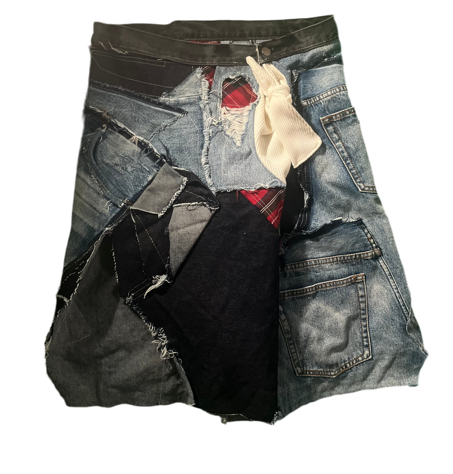 “SCRAPWORK” Patchwork Short