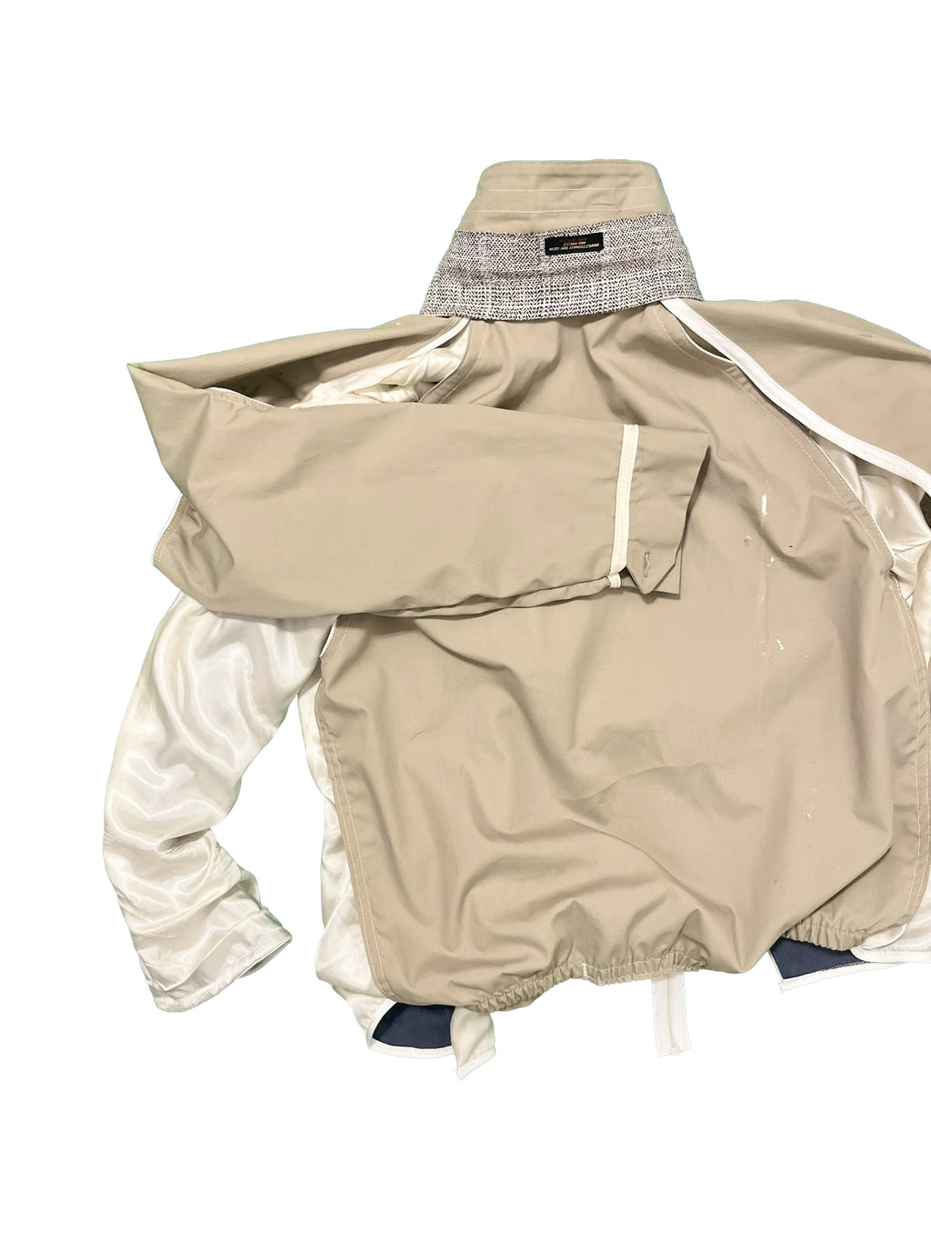 Asymmetrical Shell + Lining Zip-up Jacket