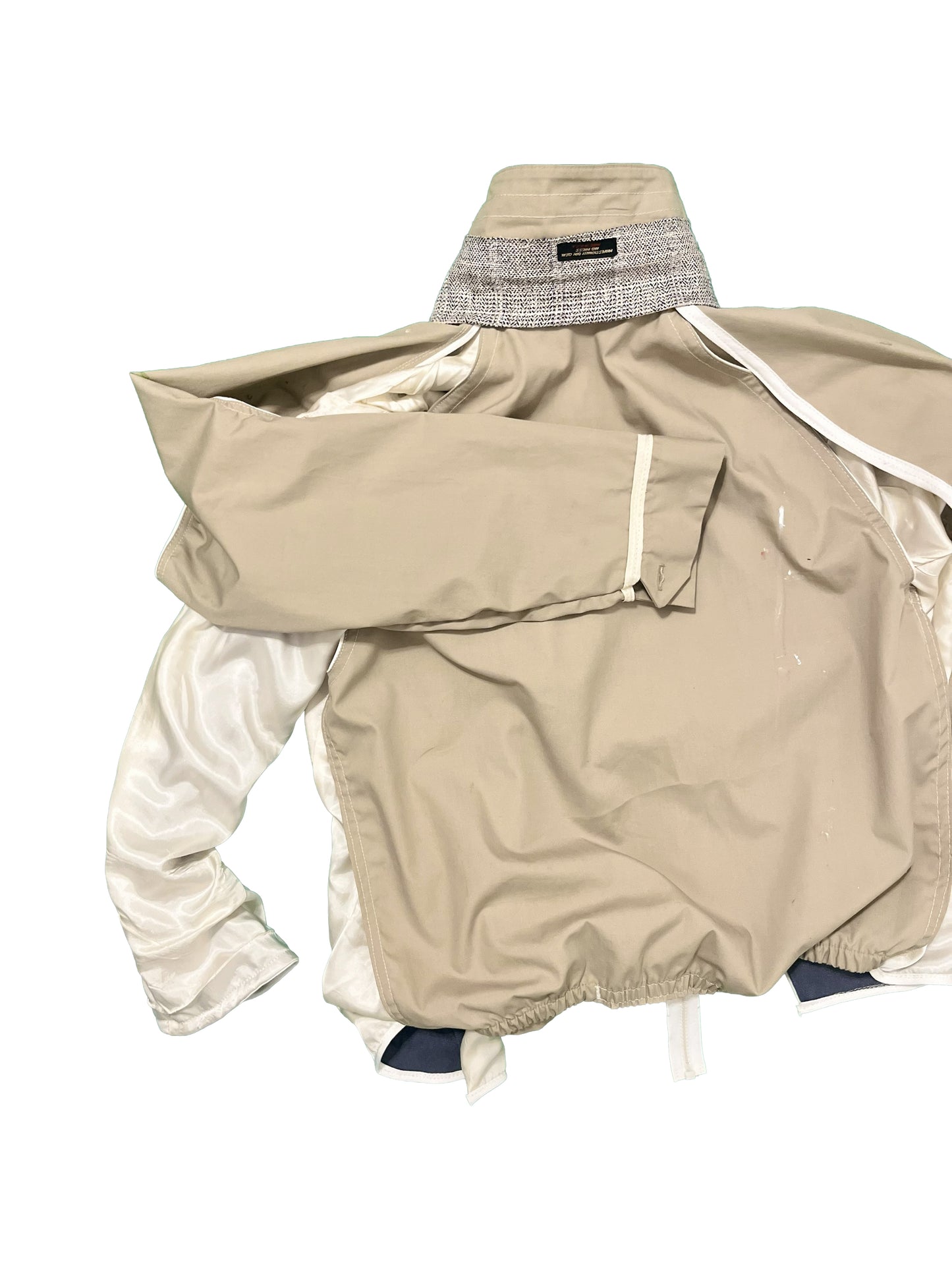 Asymmetrical Shell + Lining Zip-up Jacket