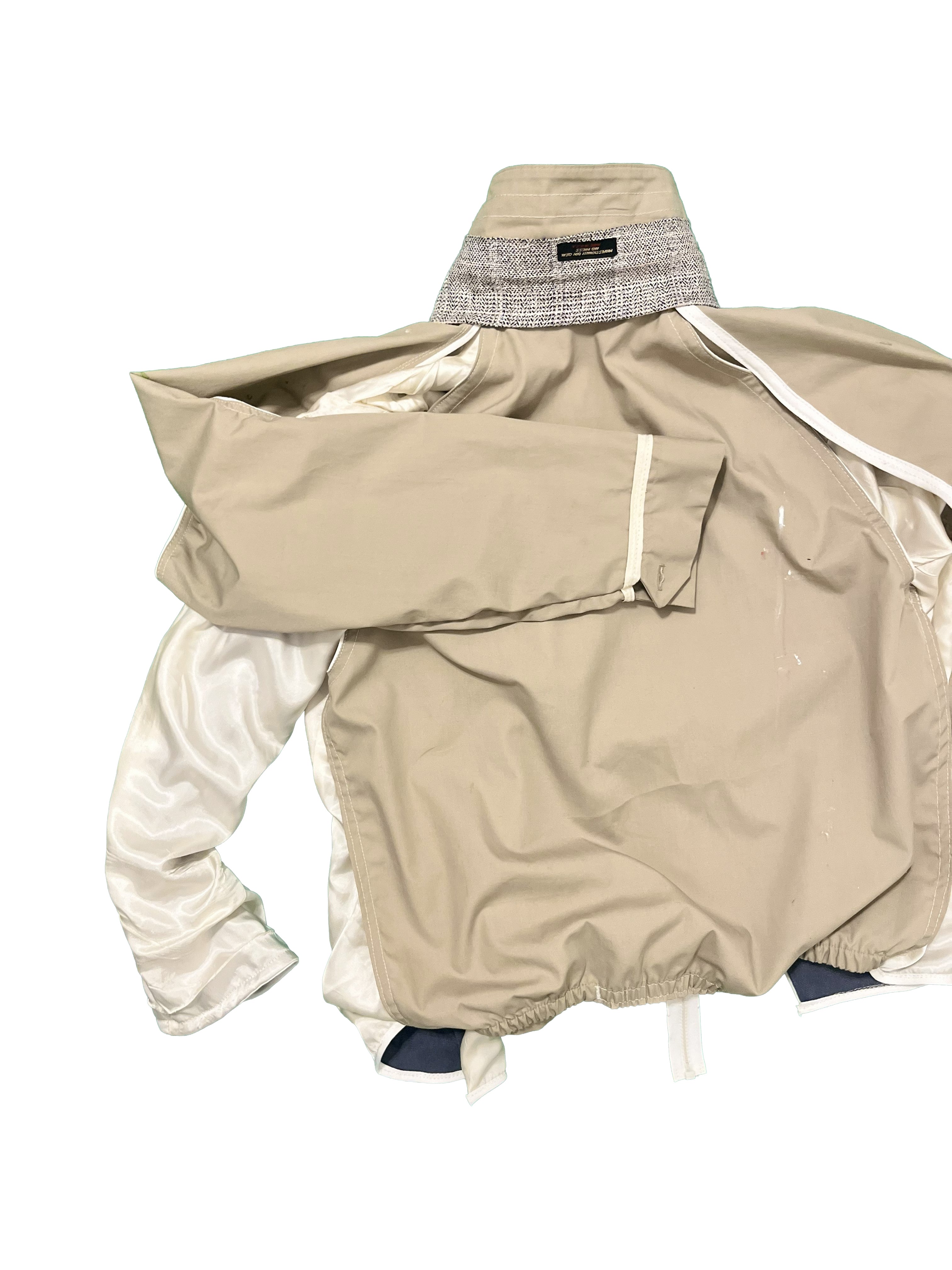 Asymmetrical Shell + Lining Zip-up Jacket