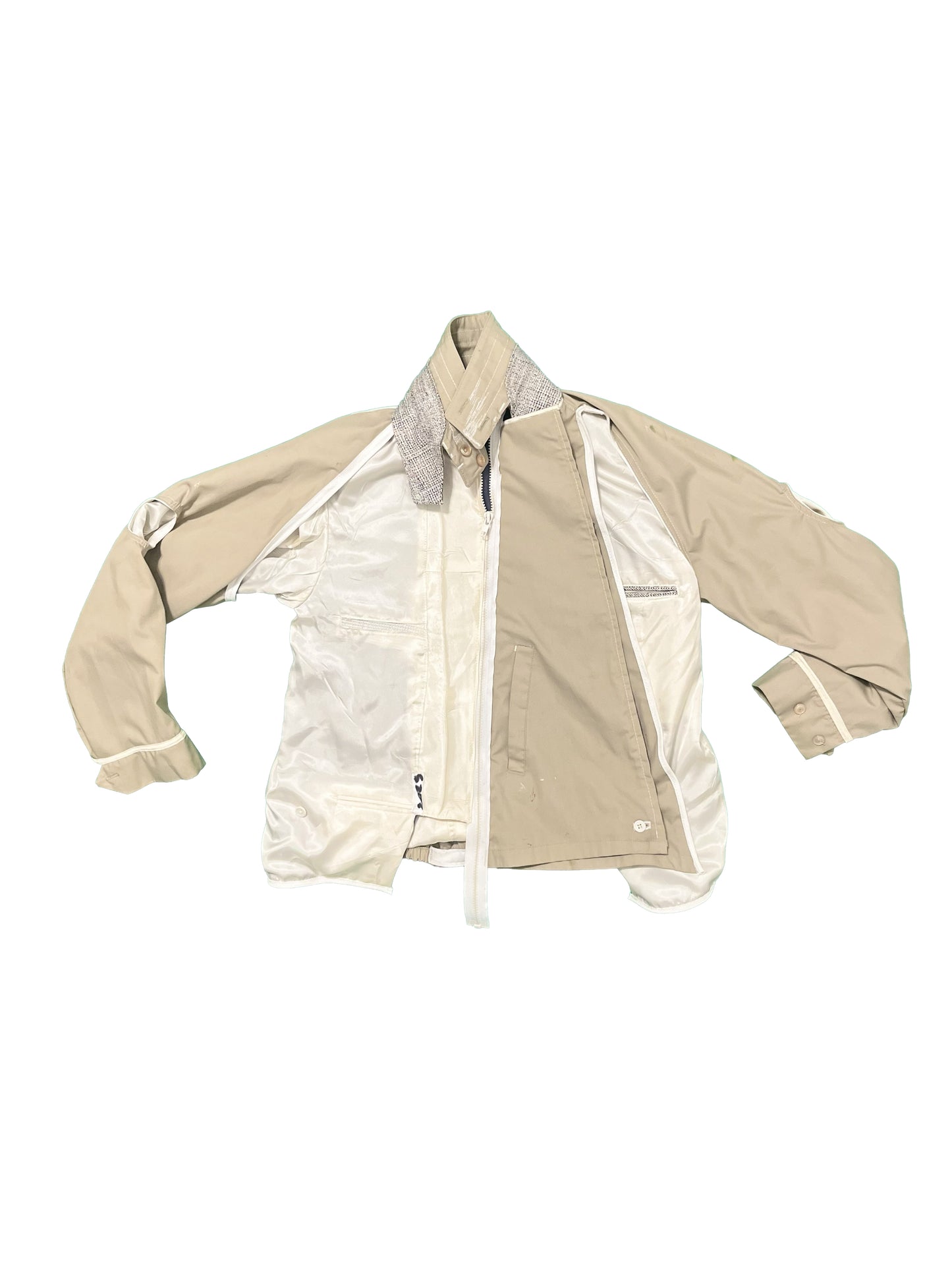 Asymmetrical Shell + Lining Zip-up Jacket