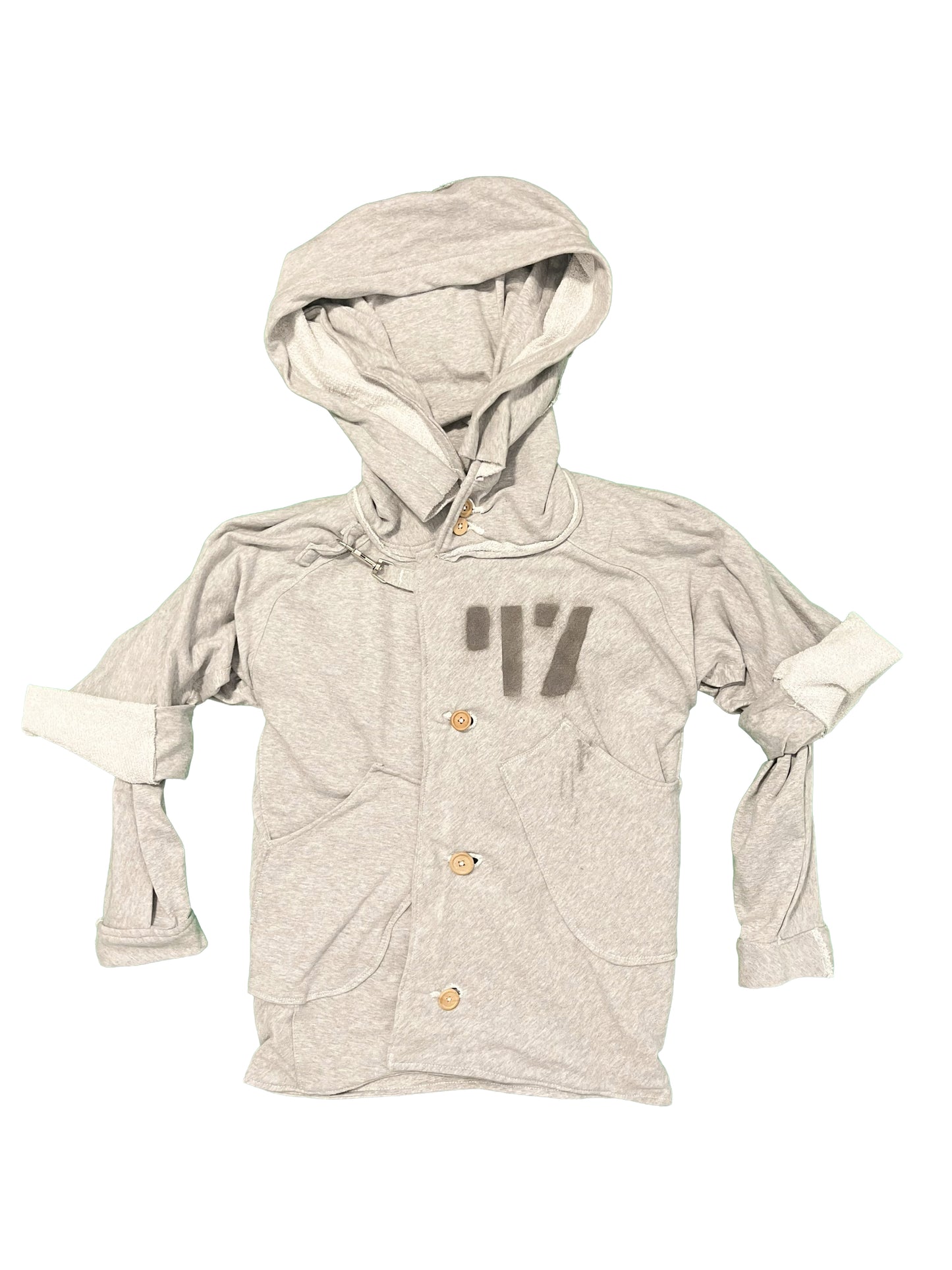 Raglan Button-up Sweatshirt w/ Afterhood