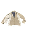Asymmetrical Shell + Lining Zip-up Jacket