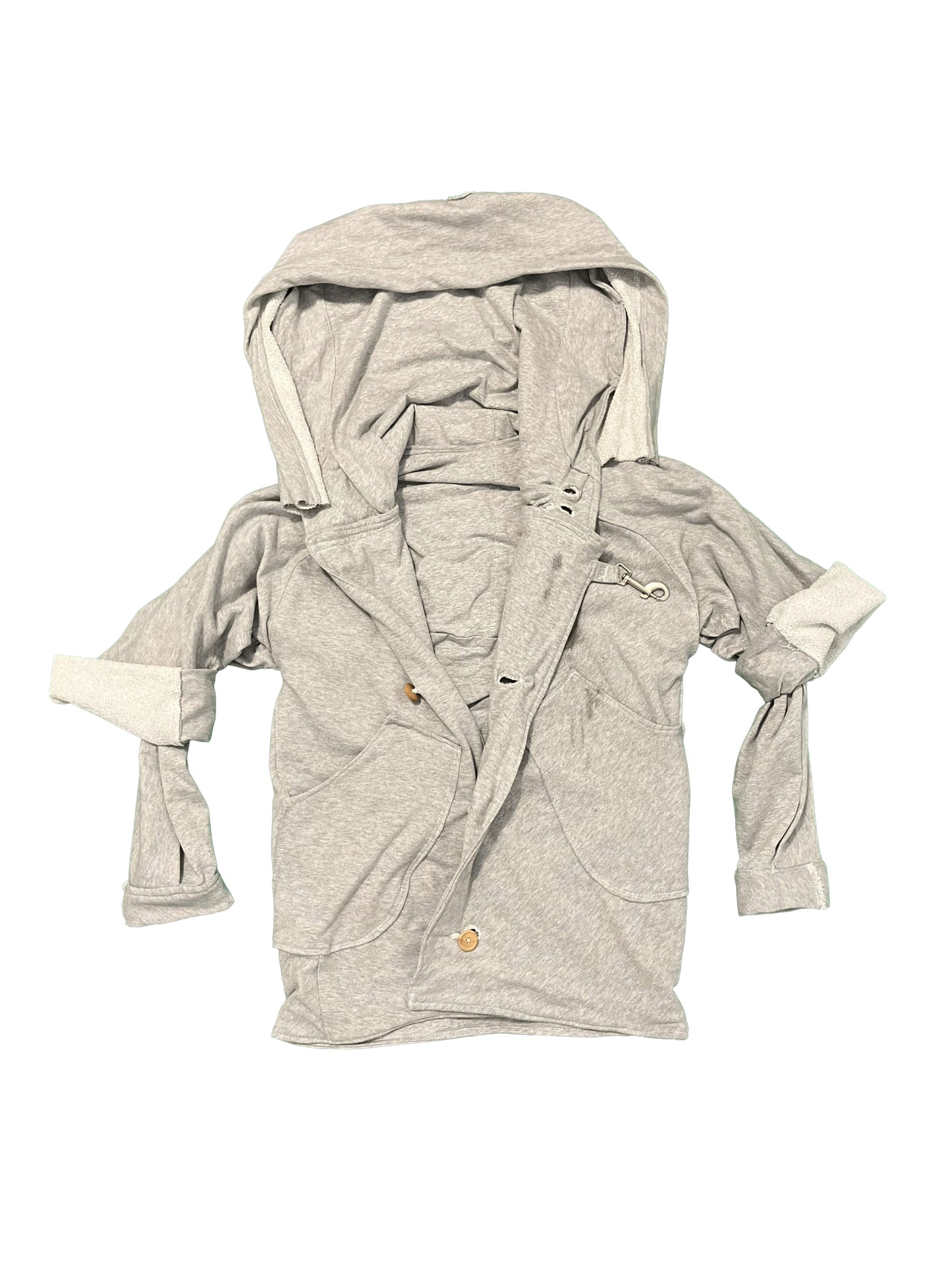 Raglan Button-up Sweatshirt w/ Afterhood