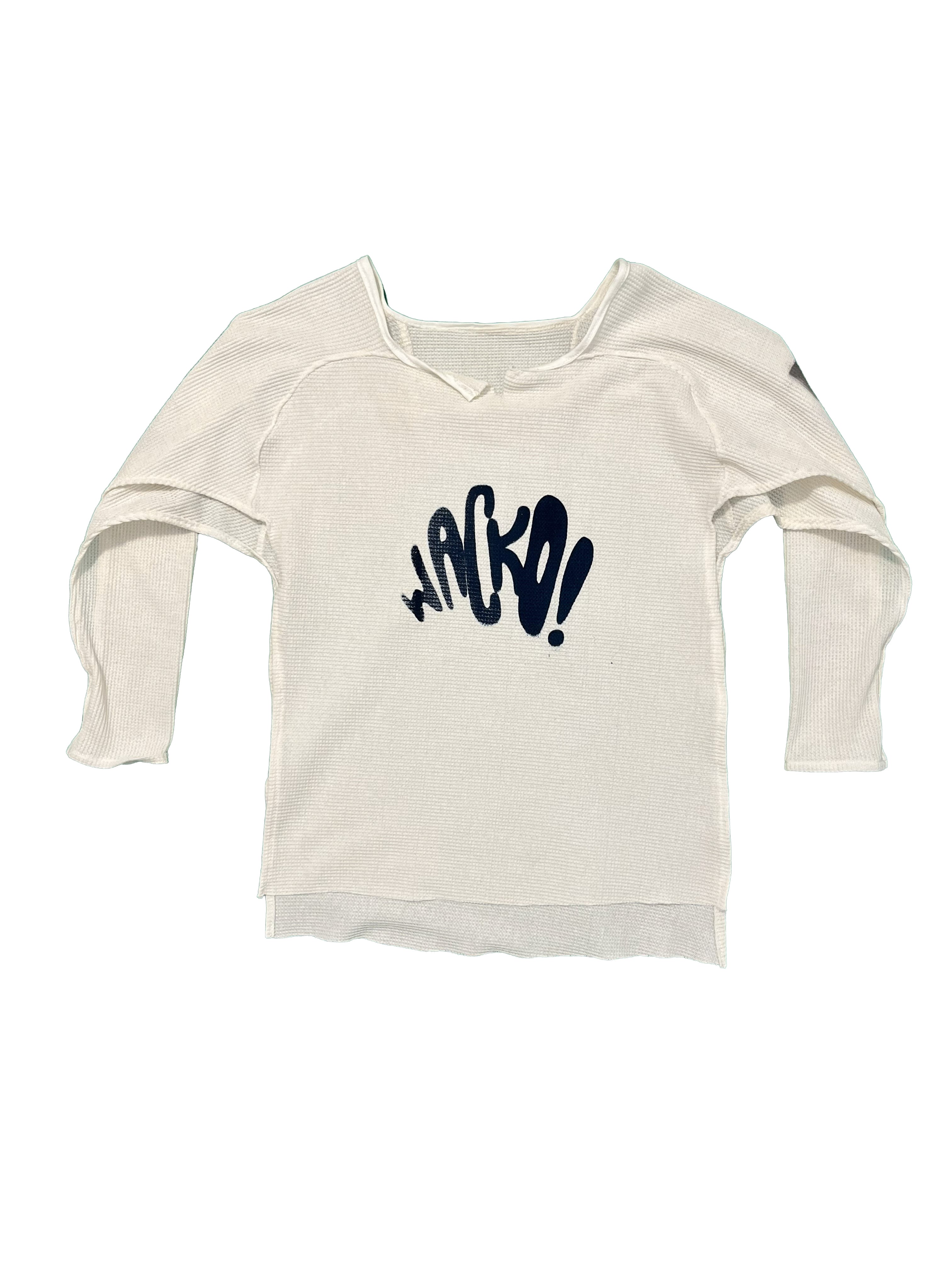 Waffle Knit Raglan LS Poncho