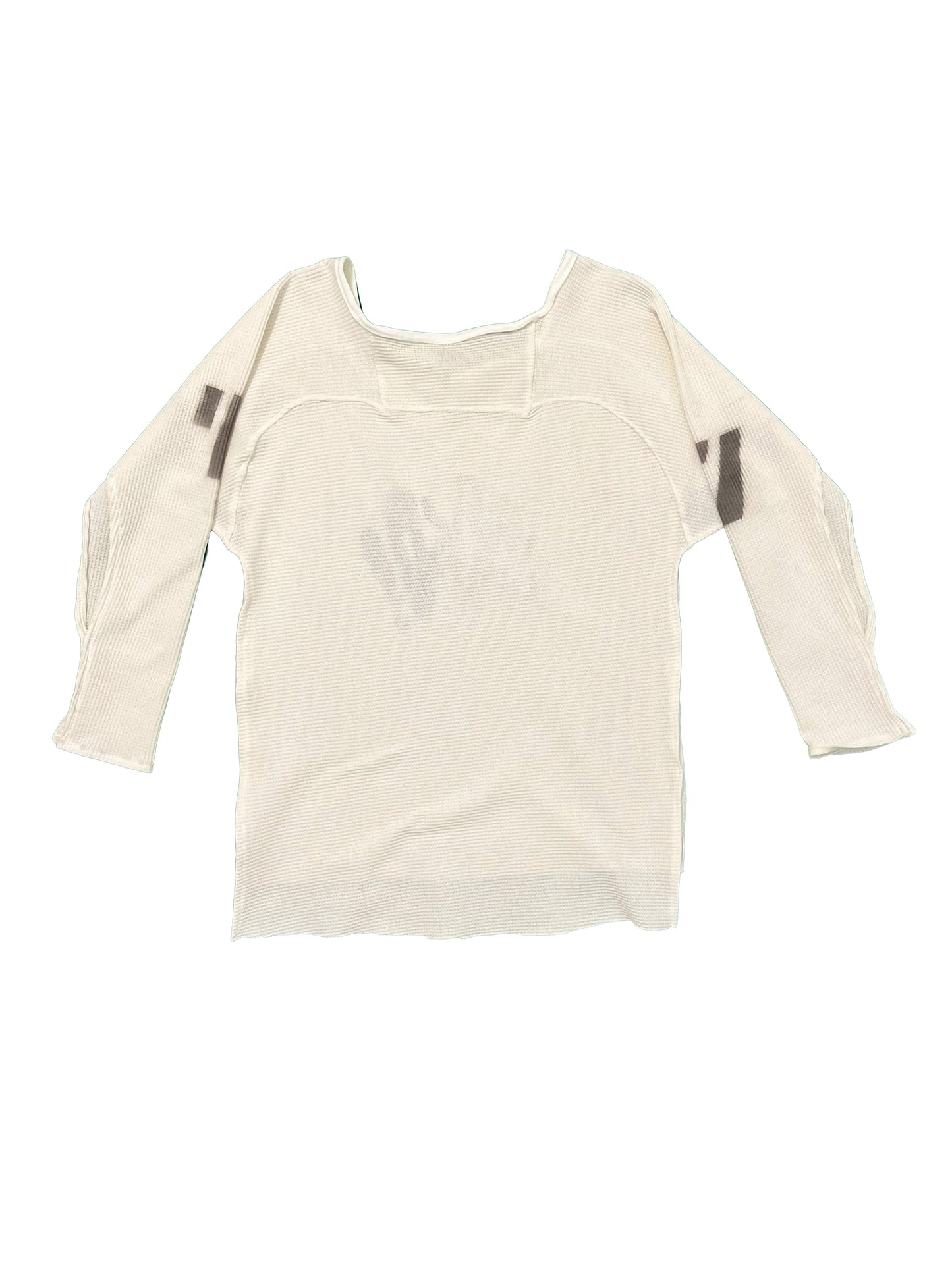 Waffle Knit Raglan LS Poncho