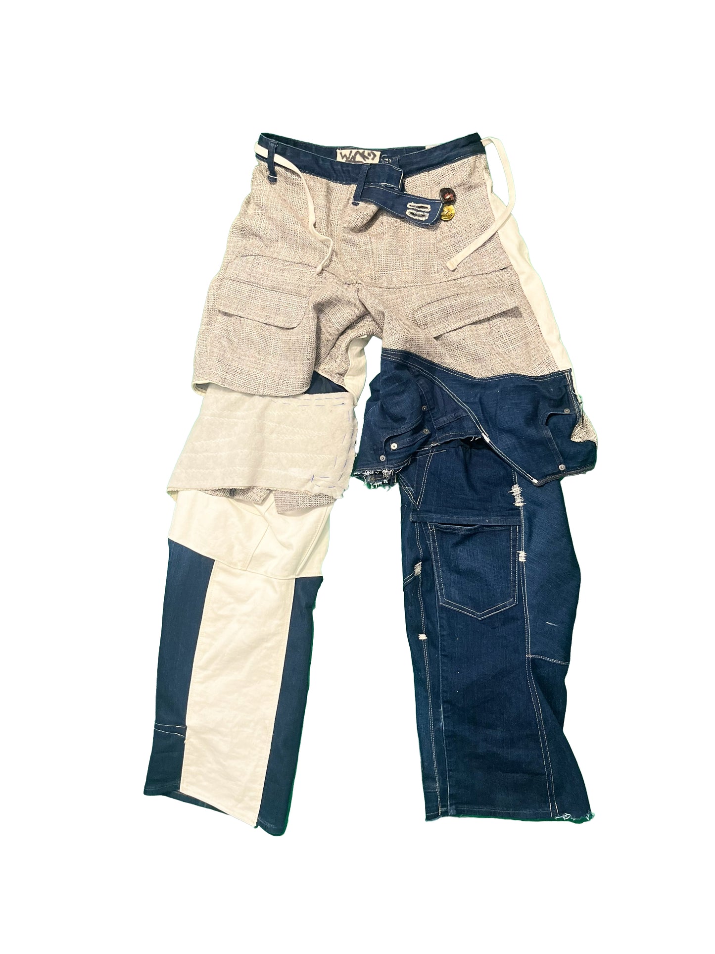 Deconstructed Suit Patchwork Trouser