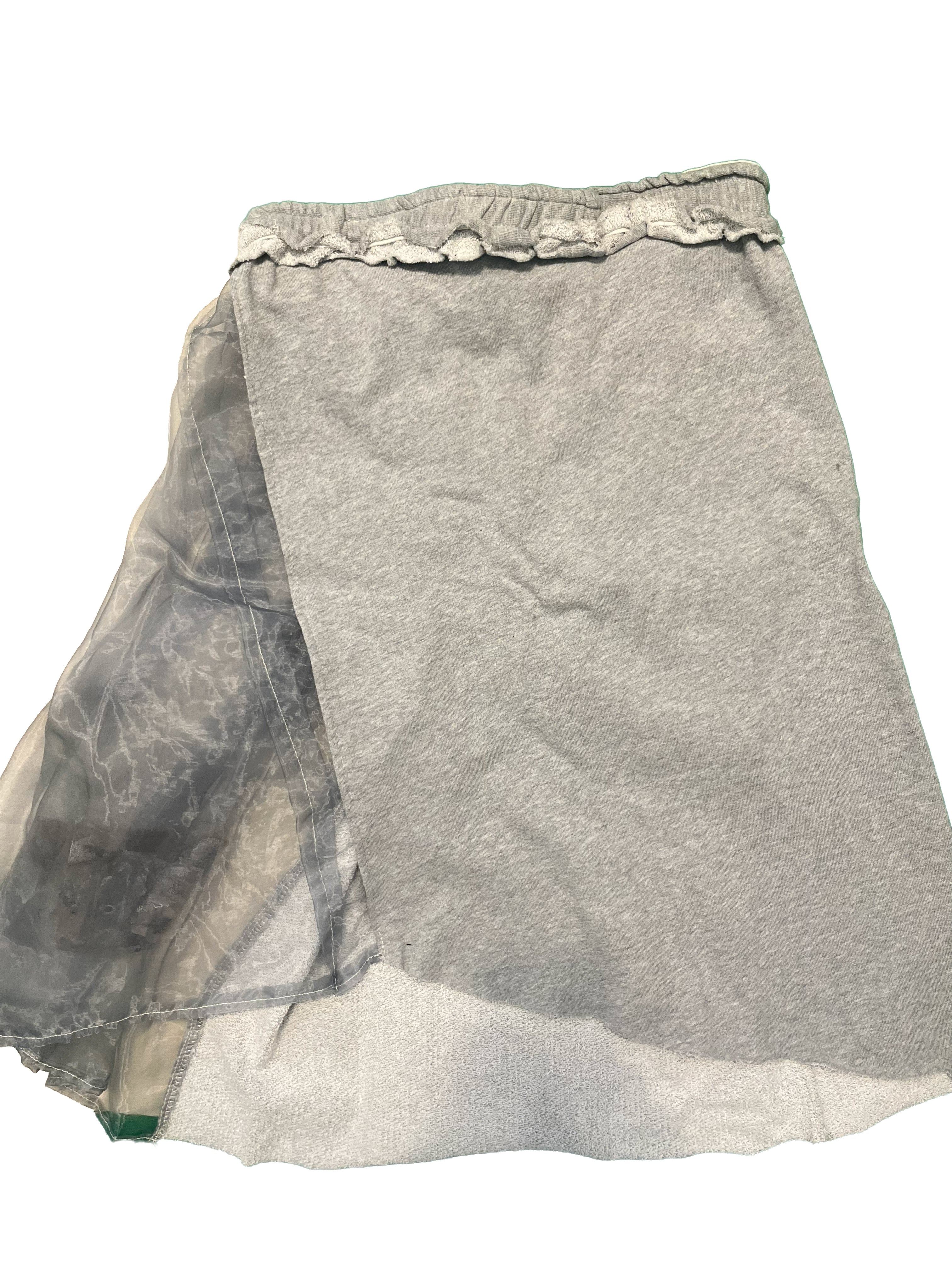 Maxi Sweatskirt w/ Organza