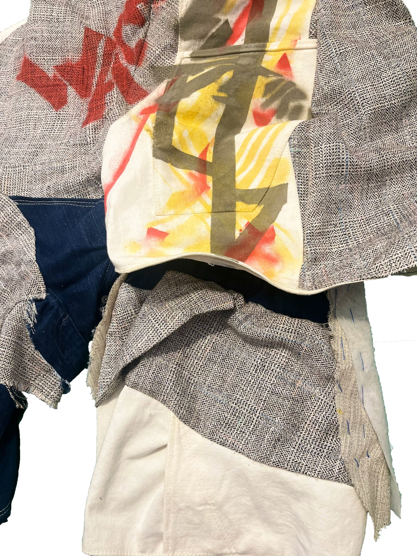 Deconstructed Suit Patchwork Trouser