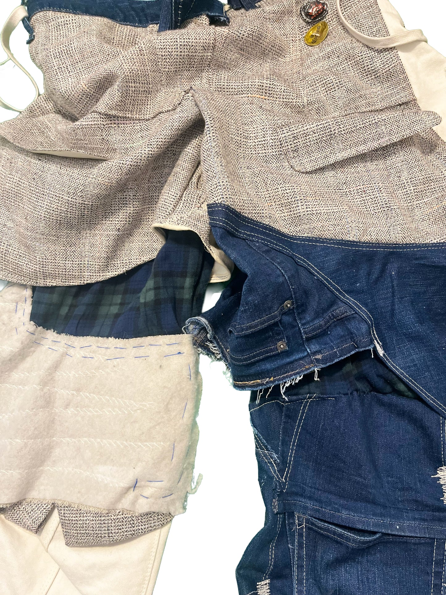 Deconstructed Suit Patchwork Trouser