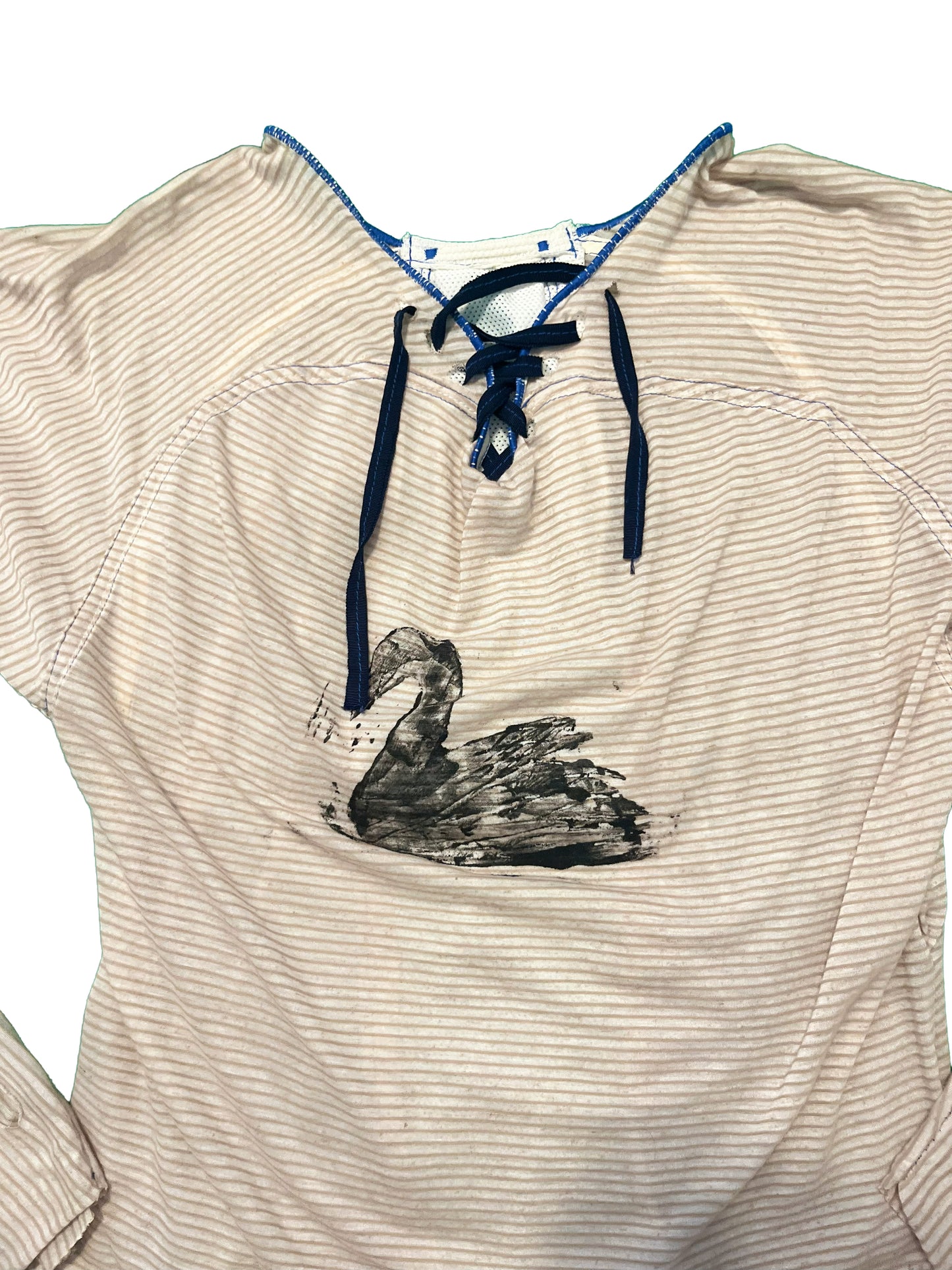 Striped Raglan LS “Black Swan”